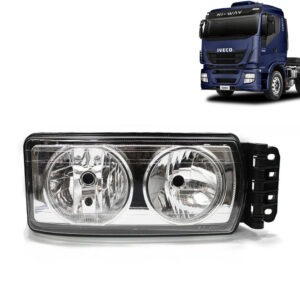 Farol Principal para Caminhão Iveco Stralis Tector Cursor Hi-Way Hi-Road Lado Direito 504238093