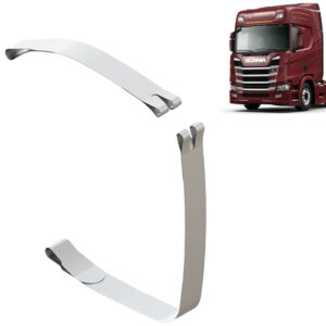 Cinta Inox Bipartida para Tanque modelo D Original Scania NTG - Largura 80mm