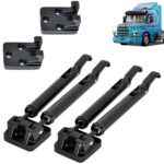 Par Kit Trava Capô Dupla para Caminhão Scania T 112 113 142 143