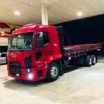 Capo Grade Frontal para Ford Cargo Rodoviário / Traçado após 2012 com Defletor Coluna