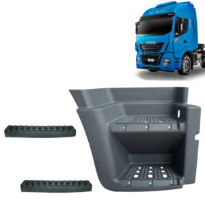 Estribo Cabine para Caminhão Iveco Hi-Way 2014 á 2020 Lado Direito Com Pisantes