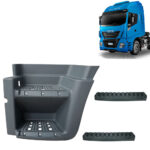 Estribo Cabine para Caminhão Iveco Wi-Way 2014 á 2020 Lado Esquerdo Com Pisantes