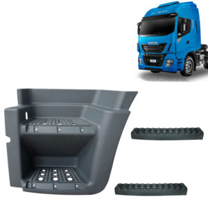 Estribo Cabine para Caminhão Iveco Wi-Way 2014 á 2020 Lado Esquerdo Com Pisantes