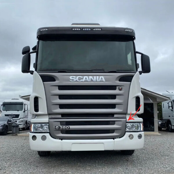 Grade Frontal Inferior em Fibra para Caminhão Scania P / G / R - S5 2008 / 2009