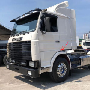 Tampa Antifurto em Fibra para Caminhão Scania R 112 / 113 / 142 / 143 Lado Direito