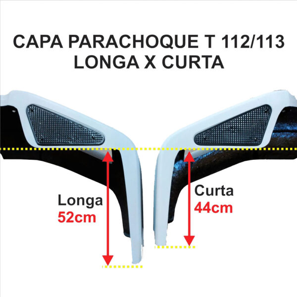 Capa Para-Choque em Fibra para Caminhão Scania T 113 / 143 Para-lama Longo