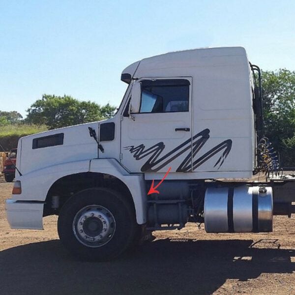 Estribo Cabine Em Fibra Para Caminhão Volvo EDC Lado Esquerdo