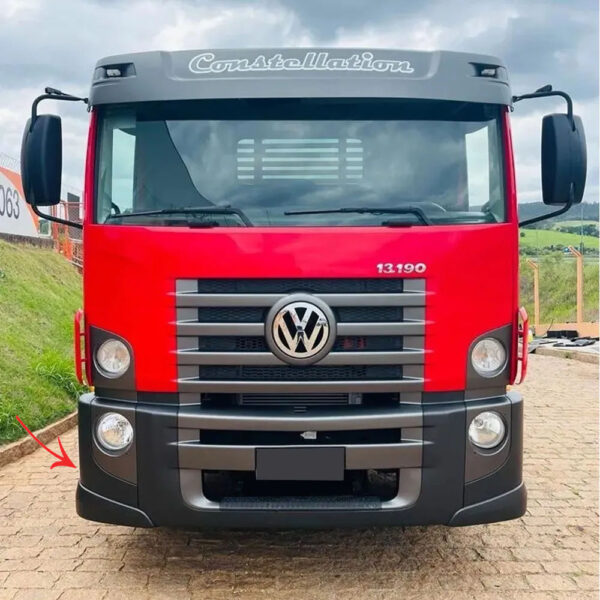 Ponteira Para-Choque em Fibra para Caminhão Vw Constellation Lado Direito 2 Degraus