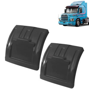 Par Meio Para-Lama Traseiro Preto para Caminhão Scania 112 / 113 / 142 / 143