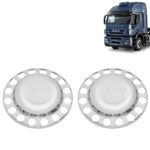 Par de Sobre Tampa do Cubo da Tração para Iveco Eurotech / Stralis / Hi-Way / Hi-Road / S-Way ( 16 furos )