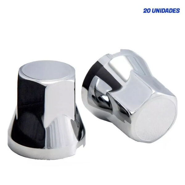 Kit 20 Capas Porca Cromada Tradicional 24mm