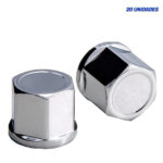 Kit 20 Capas Porca Cromada Tradicional 24mm