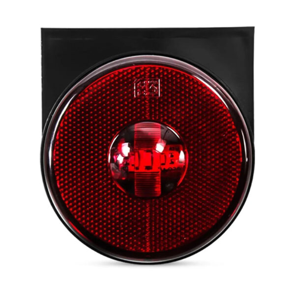 Lanterna Lateral Carreta LED Vermelha 85mm 12V 24V com Fio