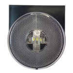 Lanterna Lateral Carreta LED Branca 85mm 12V 24V com Fio