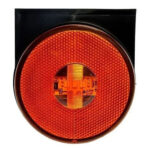 Lanterna Lateral Carreta LED Laranja 85mm 12V 24V com Fio