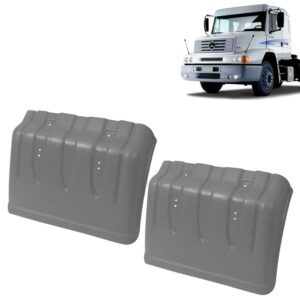 Par Meio Para-Lama Traseiro Dianteiro Cinza para Caminhão Mb 1634 / 1938 ls