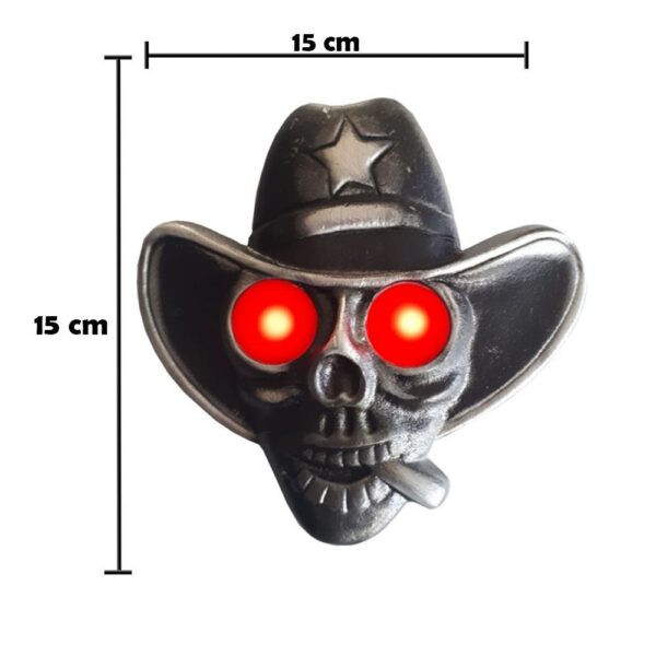 Caveira Cowboy Para Caminhão Led Bivolt