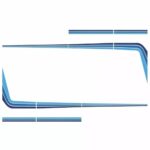 Kit Faixa Adesiva Azul Para Caminhão Scania T 113 Modelo 94