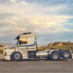 Kit Faixa Adesiva Azul Para Caminhão Scania T 113 Modelo 94
