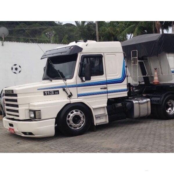 Kit Faixa Adesiva Azul Para Caminhão Scania T 113 Modelo 94