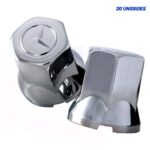 Kit 20 Capas de Porca Cromadas Mercedes-Benz 32mm