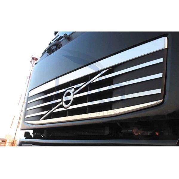 Kit Completo Máscara em Inox Grade Volvo FH Kit Completo Máscara em Inox Grade Volvo FH