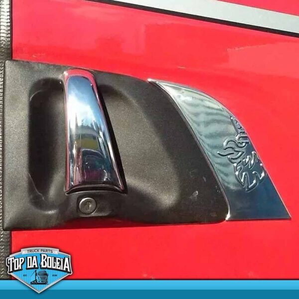 Par de Aplique Moldura da Porta Compatível com o Caminhão Scania