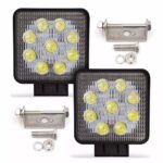 Par Farolete Led Quadrado 9 Leds 27W 12v / 24v