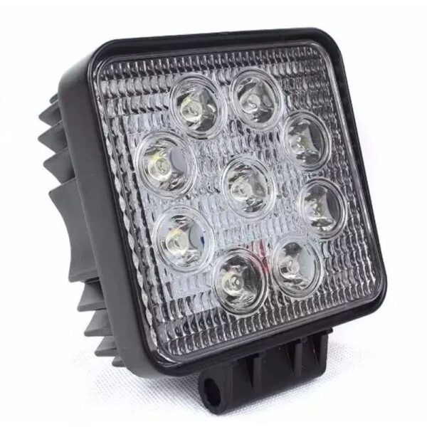 Par Farolete Led Quadrado 9 Leds 27W 12v / 24v