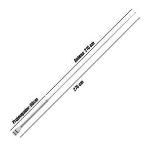 Antena Rádio PX para Caminhão com prolongador 275 cm