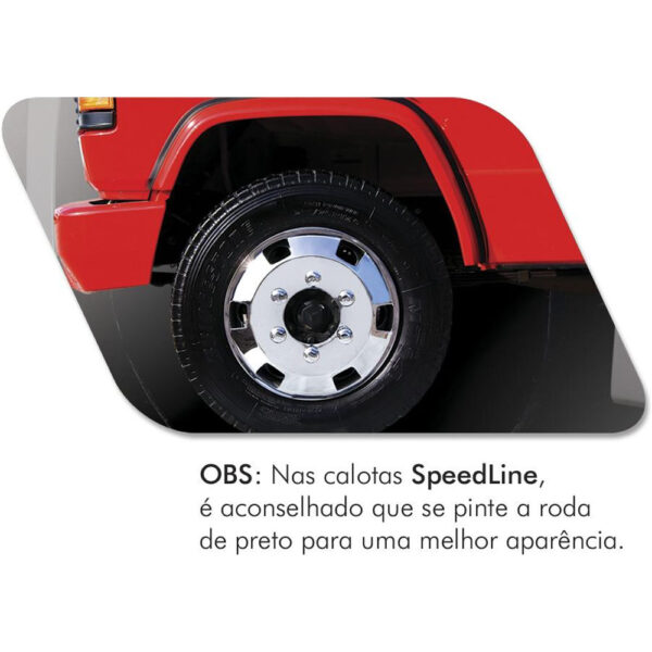 Par Calota Dianteira Americana Speedline Aro 17,5 para Caminhão 3/4