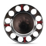 Par Sobre Tampa Cubo Cromada Traseira para Caminhão Vw Delivery após 2018