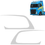Moldura Inox Cleam Maçaneta Porta para Caminhão Volvo Fh após 2014
