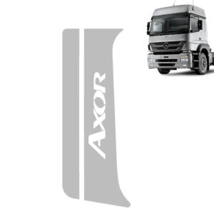 Aplique Inox Coluna da Porta para Caminhão Scania 112 / 113 / 142 / 143