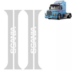 Aplique Inox Coluna da Porta para Caminhão Scania 112 / 113 / 142 / 143