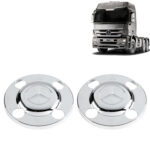 Par Sobre Tampa Cubo Cromada Truck Original para Caminhão Mb Atego / Axor / Actros