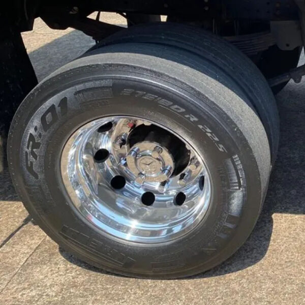Par Sobre Tampa Cubo Cromada Truck Original para Caminhão Mb Atego / Axor / Actros