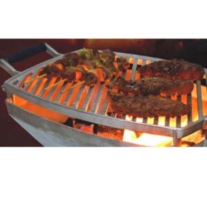 Churrasqueira Grelha Portátil Tipo Parrilla Argentina Pouco Carvão