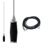 Kit 2 Antenas PX Maria Mole Vareta Aço Inox + Cabo