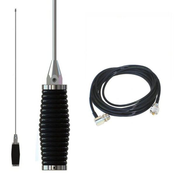 Kit Antena PX Maria Mole Vareta Aço Inox + Cabo