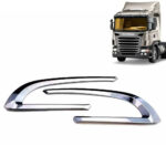 Par Acabamentos Entrada de Ar Cromado para Caminhão Scania S5 G/R 2008 / 2009
