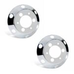 Par de Calotas Cromada Dianteira Americana Ford Cargo VW Delivery Aro 17,5