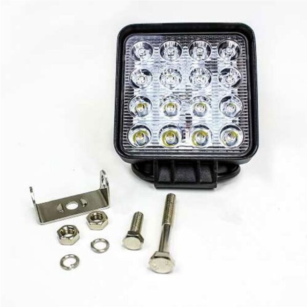 Par Farolete de Led Quadrado 16 Leds 48 W 12V 24V