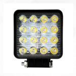 Par Farolete de Led Quadrado 16 Leds 48 W 12V 24V