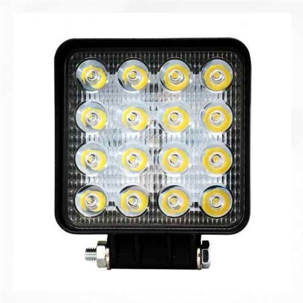 Par Farolete de Led Quadrado 16 Leds 48 W 12V 24V