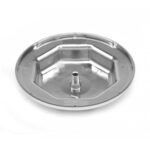 Par Sobre Tampa Cubo Cromada Dianteira para Caminhão Scania 2008 2009 Fixação Rosca
