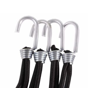 Gancho de Lona Elástico Amarração 33 cm 50 unidades preto