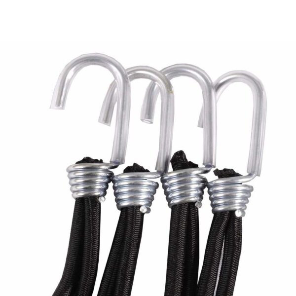 Gancho de Lona Elástico Amarração 33 cm 50 unidades preto