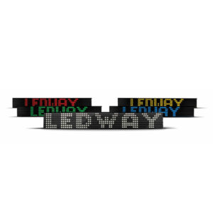 Painel Itinerário de Led LedWay 8 Linhas 12V 24V