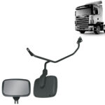 Conjunto Espelho Rampa Frontal para Caminhão Scania S4 P G R Com Suportes